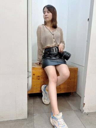 個性皮褲裙