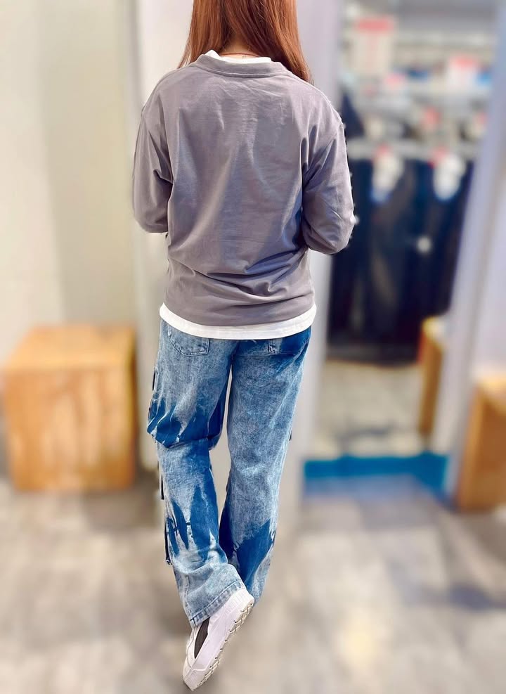 男女適用長袖素色薄T恤 - Image 7