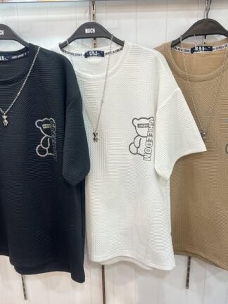 FREEDOM 熊熊T特色項鍊T恤