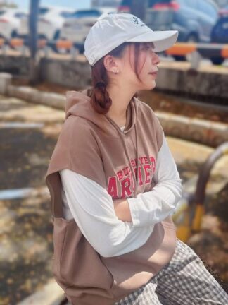 美式刺繡真兩件式上衣