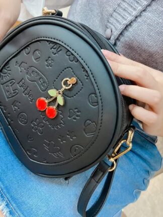 可愛櫻桃圓型包