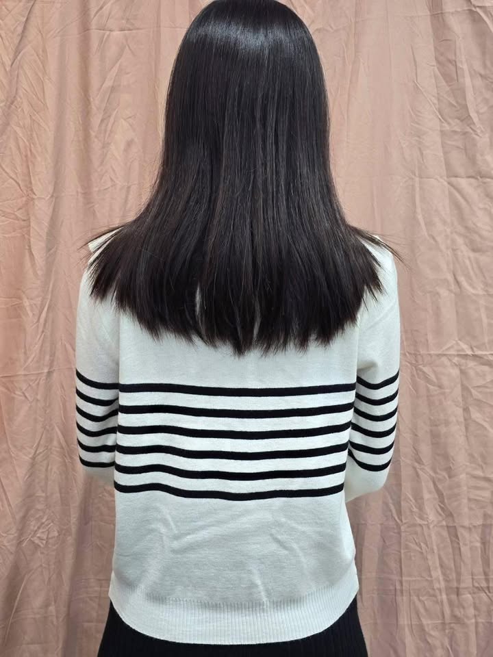 經典黑白條紋毛衣 - Image 11