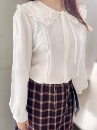 寶貝領壓紋燈芯絨襯衫