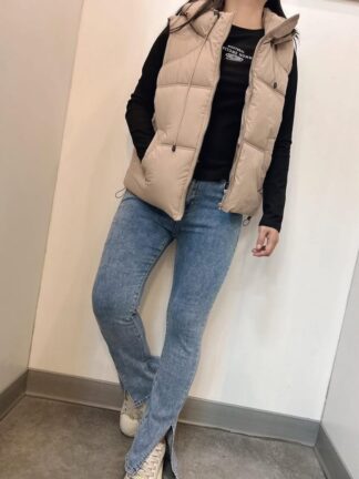 牛仔開岔喇叭褲