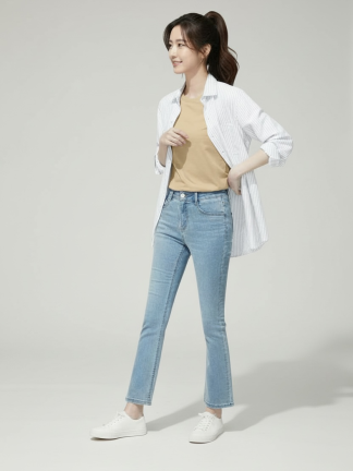 女款最新推出純色棉TEE