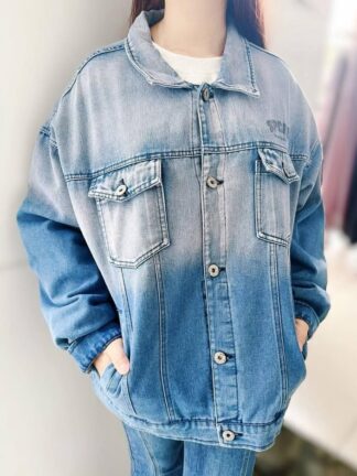 漸層水洗刷染牛仔外套