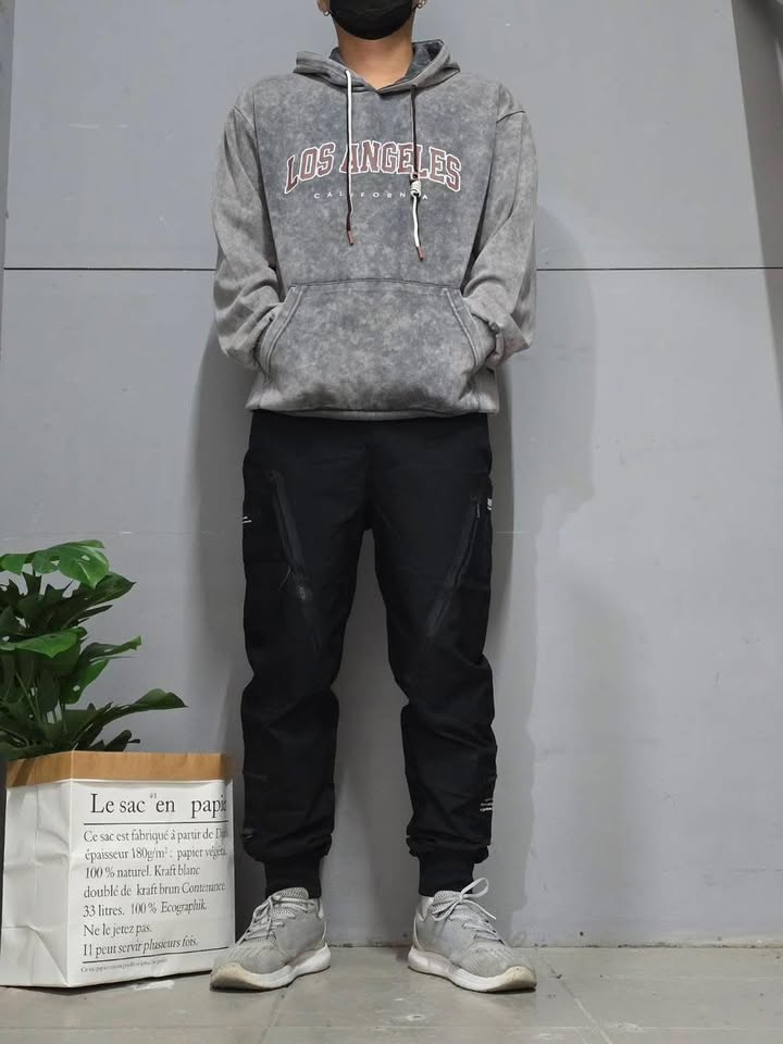 寬版水洗連帽T - Image 3