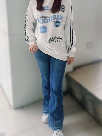 車邊刷鬚個性喇叭褲