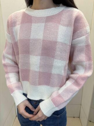 格子毛衣