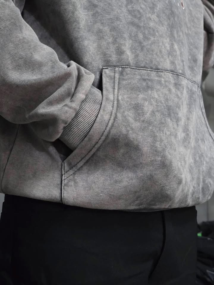 寬版水洗連帽T - Image 9