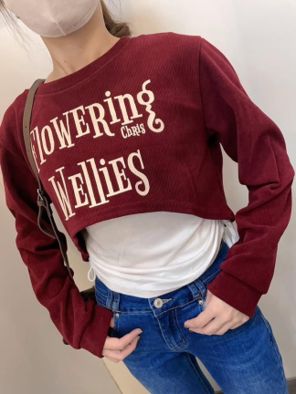 兩件式英文上衣