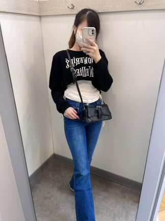 扣環梯形斜背包