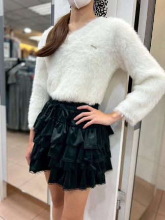 浮光蕾絲層層裙