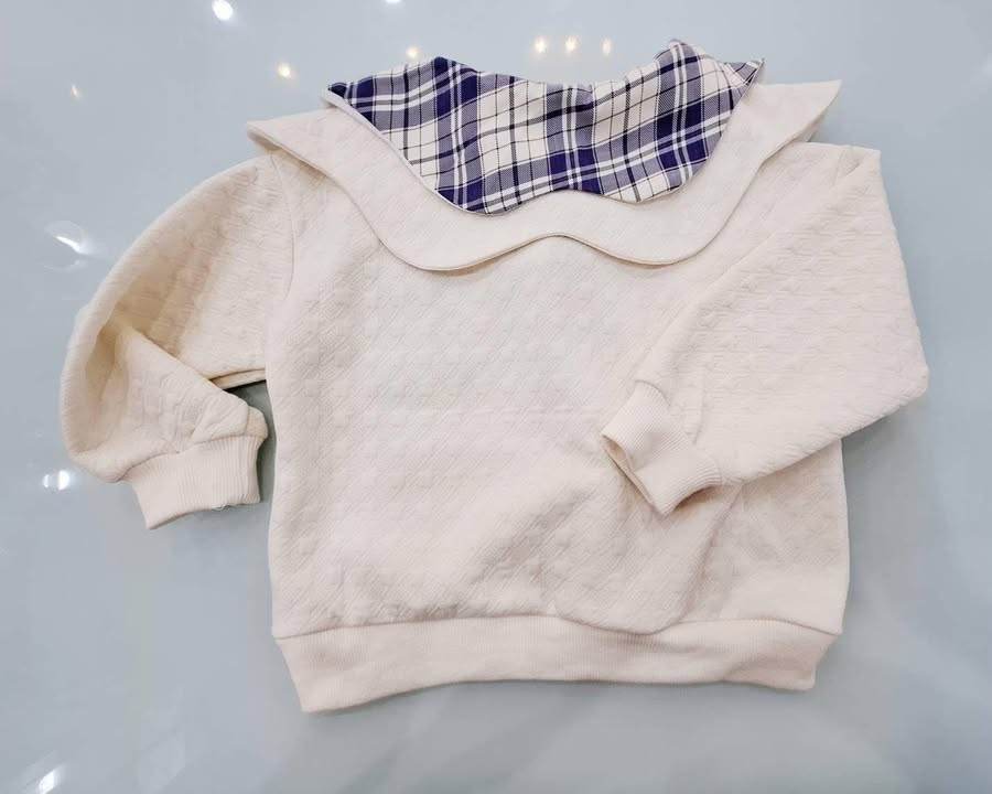 童裝水手服格子休閒套裝:圖片 7