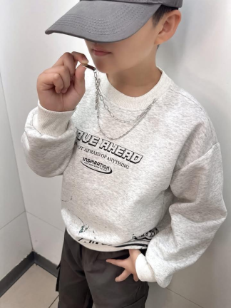 美式街頭圓領項鍊T