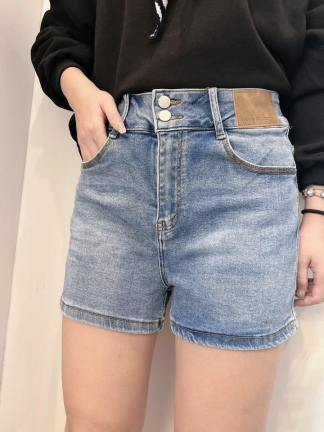 雙扣牛仔短褲