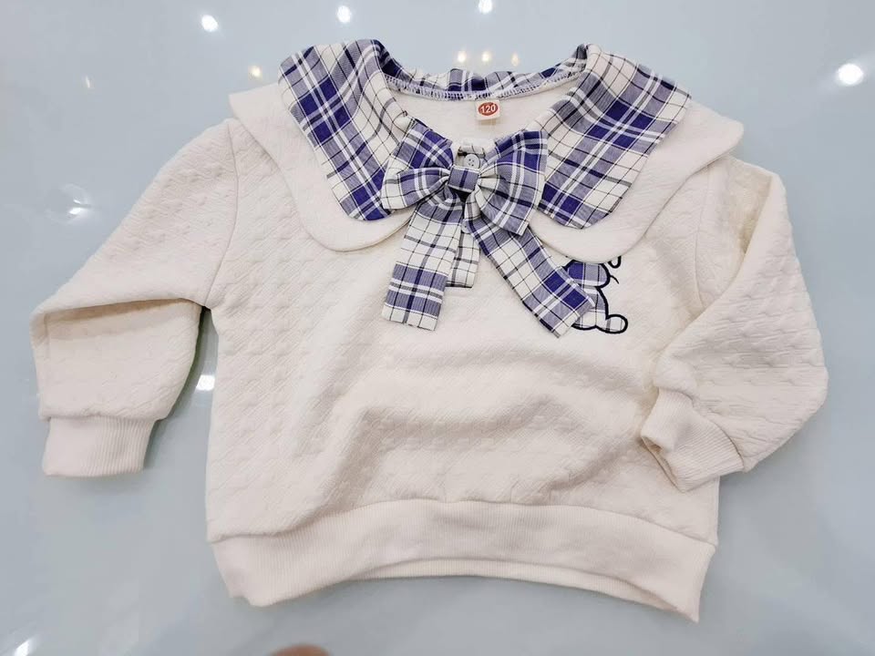 童裝水手服格子休閒套裝:圖片 5