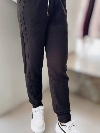 毛呢哈倫縮口長褲