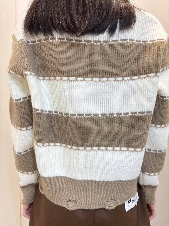 項鍊條紋毛衣:圖片 10