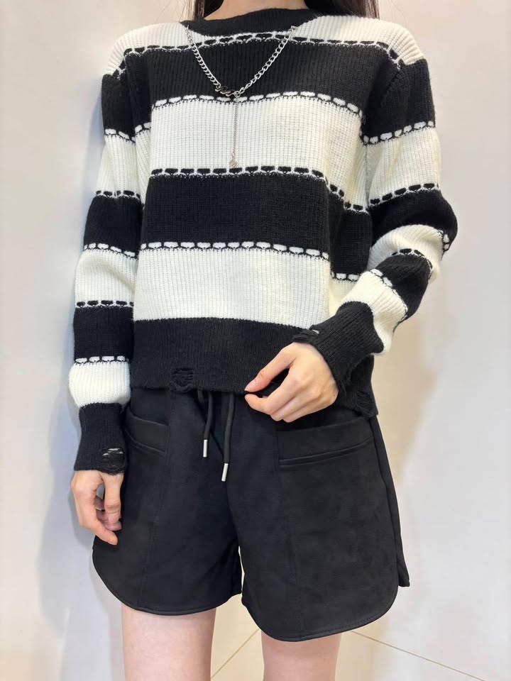 項鍊條紋毛衣:圖片 7