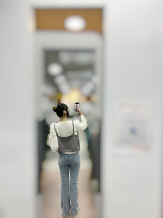 微復古喇叭牛仔褲