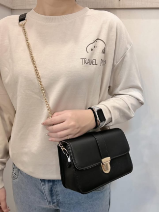 簡約鍊條小方包