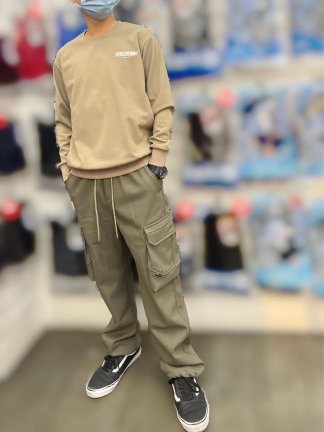 重磅工裝縮口褲 (長褲)