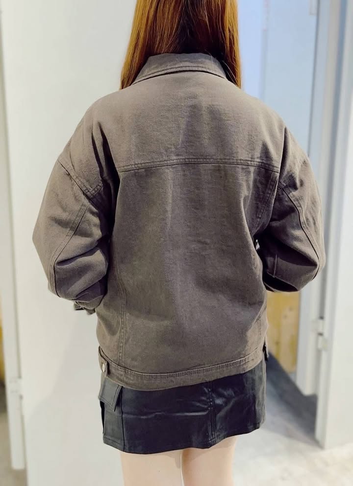 率性復古刷色牛仔外套 - Image 8
