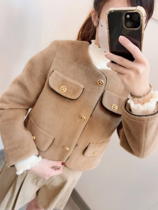 毛毛小香風外套