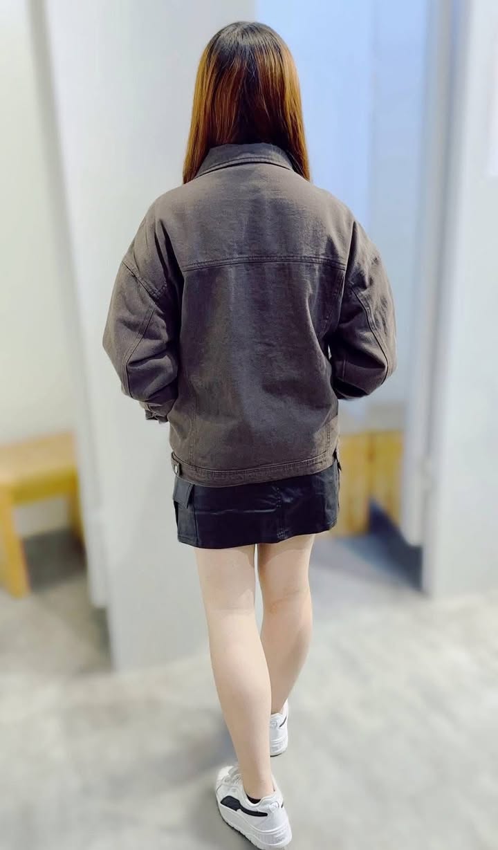 率性復古刷色牛仔外套 - Image 9