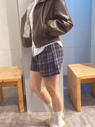 格紋短褲