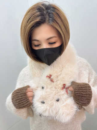 狗狗造型圍巾