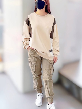 工裝多口袋束口長褲