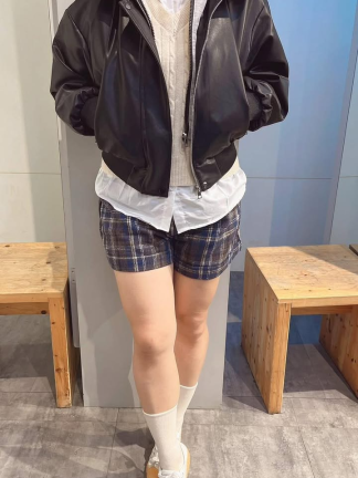 假二件式皮外套