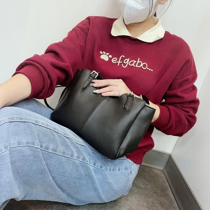 素色皮革長帶包:圖片 11