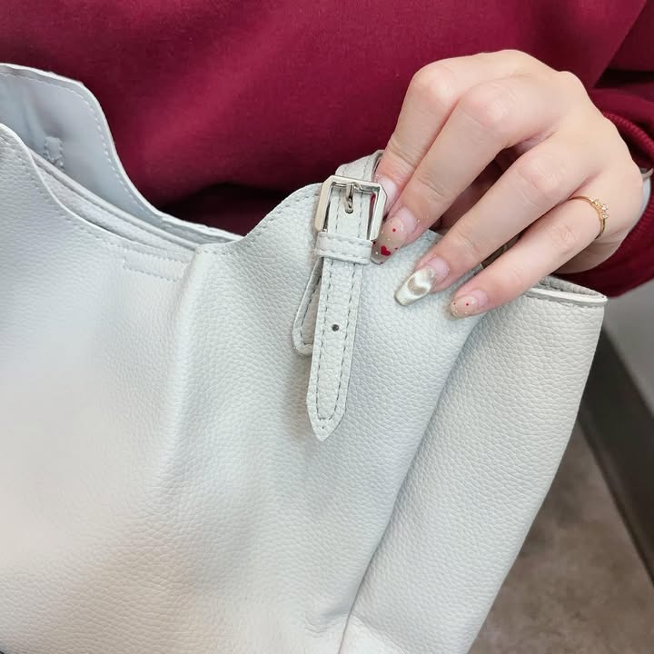 素色皮革長帶包:圖片 13