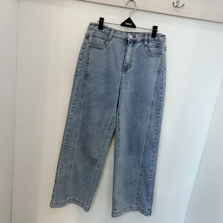 寬版直筒牛仔褲 - Image 13