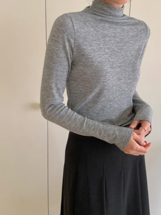 K71韓國連線韓國製立領內搭衣