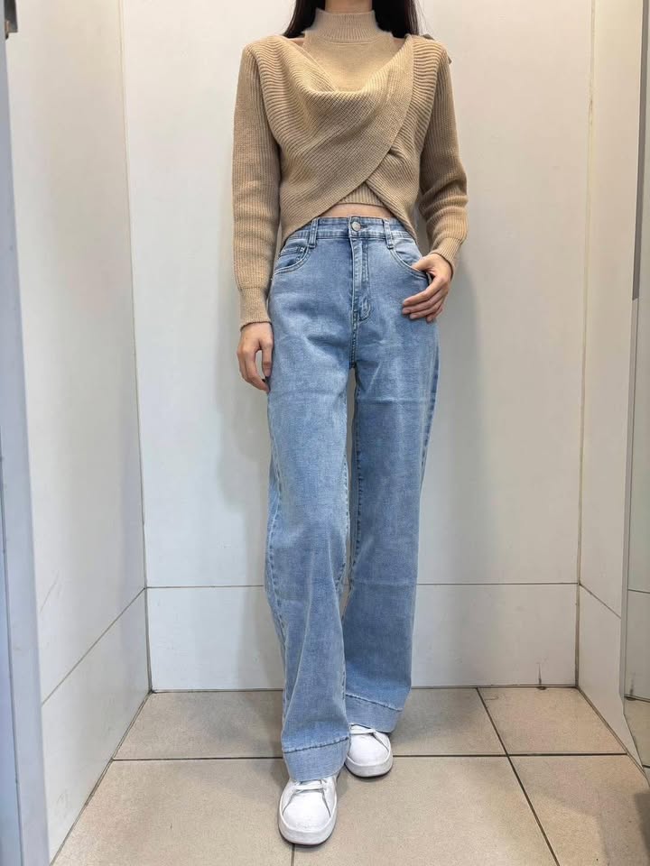 素面寬褲