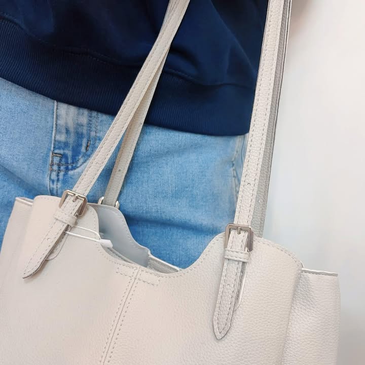 素色皮革長帶包:圖片 5