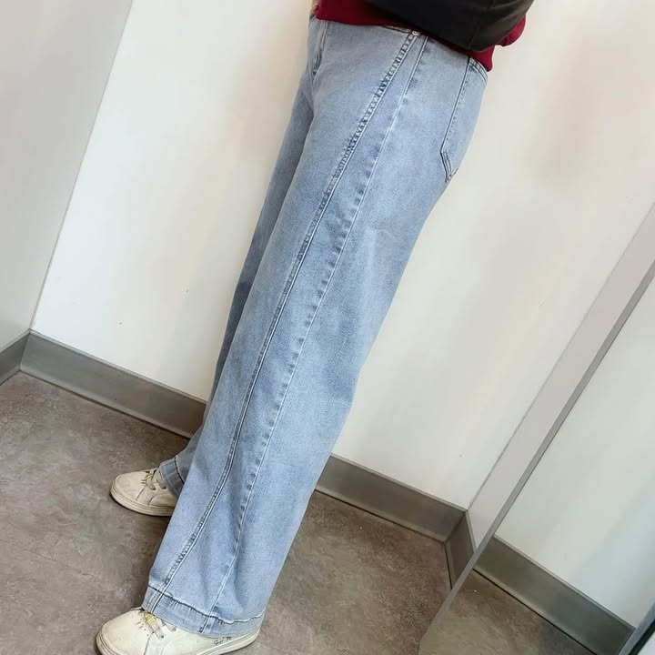 寬版直筒牛仔褲 - Image 5