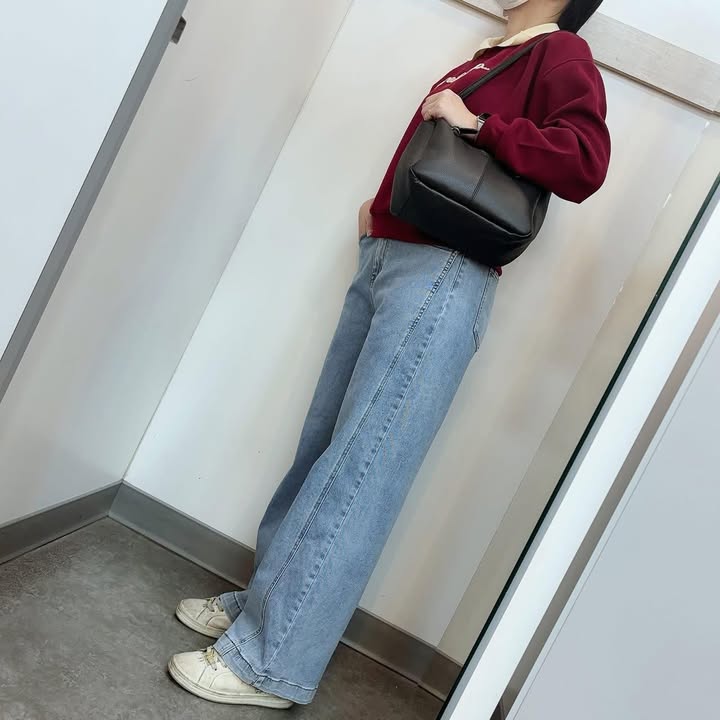 寬版直筒牛仔褲 - Image 7