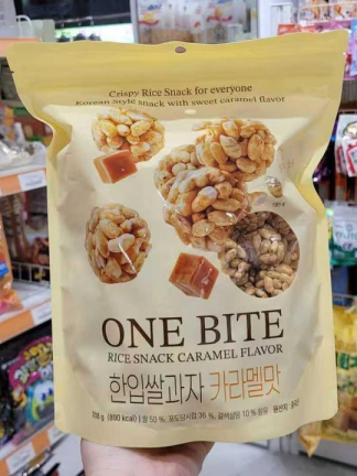 一口米餅焦糖味 208g/包