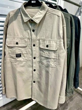 工裝復古外搭襯衫