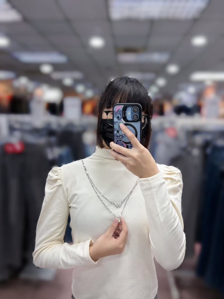 ✨ 微澎肩 x 高領設計附贈層次項鍊 - Image 3