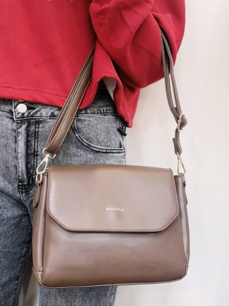 簡約翻蓋斜背包