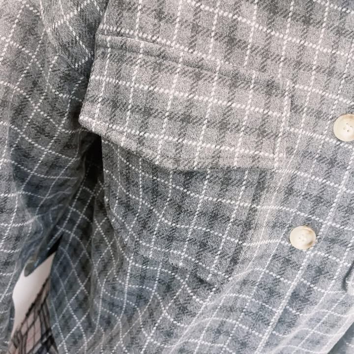 格紋口袋短版襯衫:圖片 8