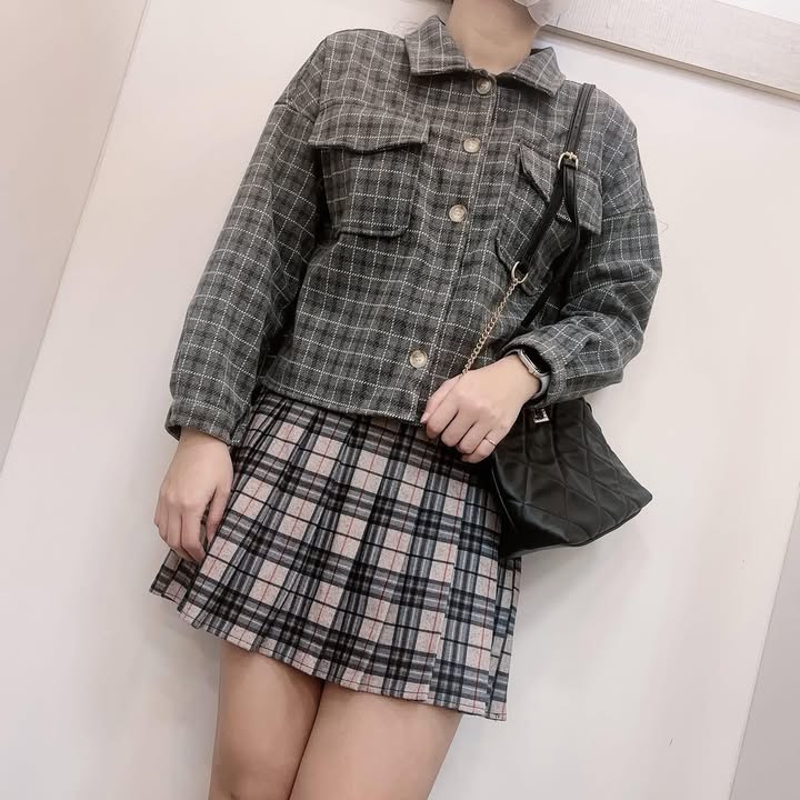 格紋口袋短版襯衫:圖片 2