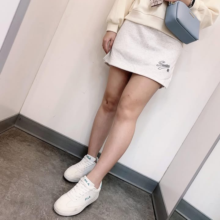 休閒抽繩棉質短裙 - Image 8