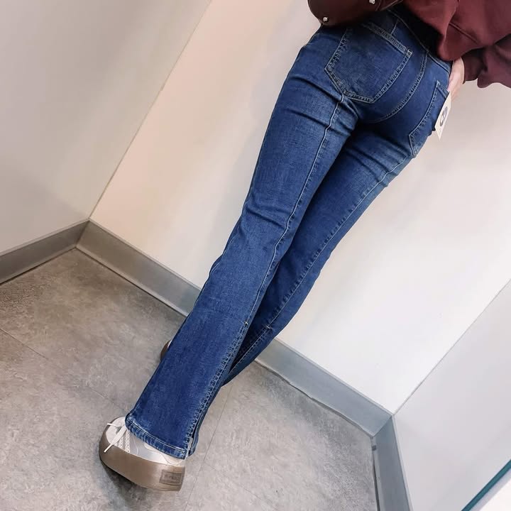藍色刷毛喇叭褲:圖片 6